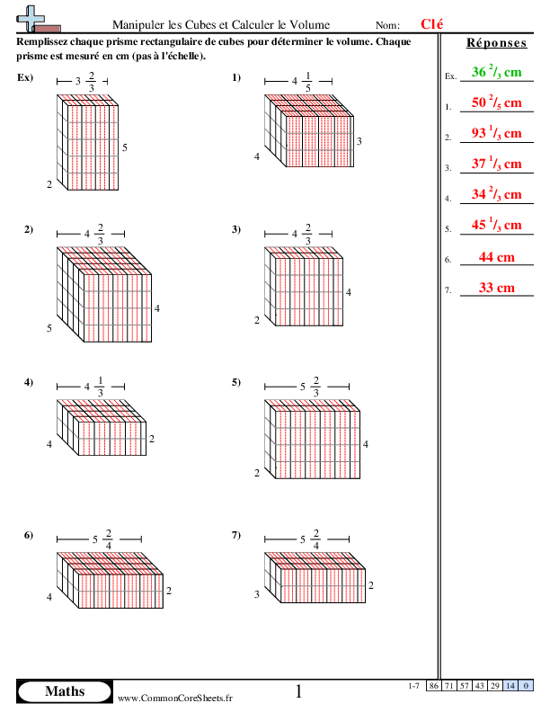  - manipuler-les-cubes-et-calculer-le-volume-cotes-fractionnes worksheet
