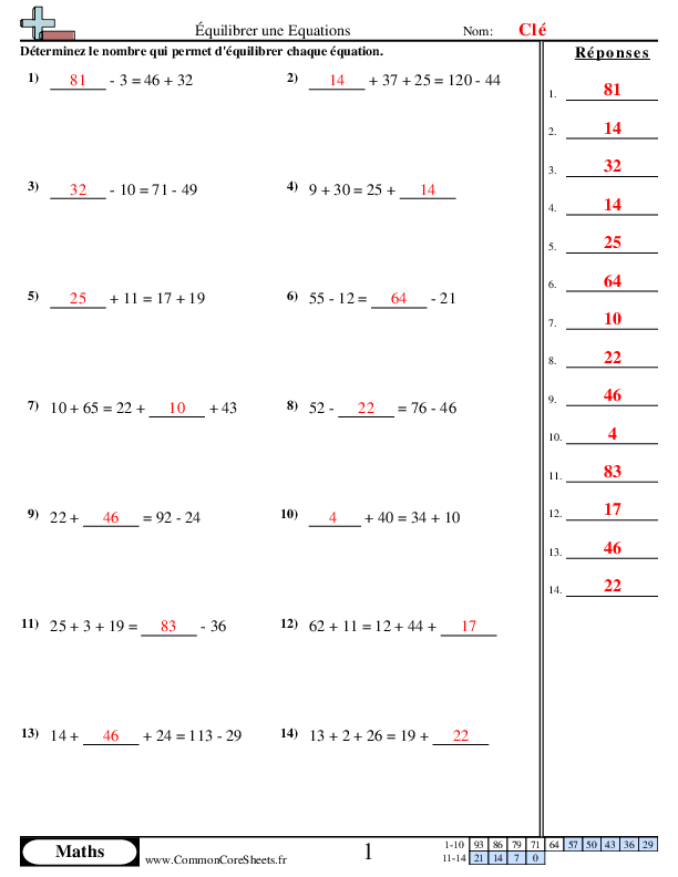  - exercices-numeriques-varies worksheet