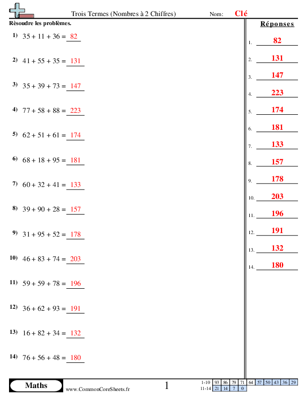 - trois-termes-nombres-a-2-chiffres worksheet