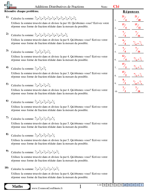  - additions-distributives-de-fractions worksheet