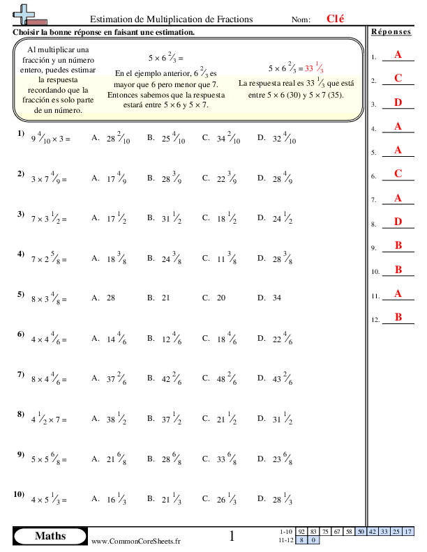  - estimation-de-multiplication-de-fractions worksheet