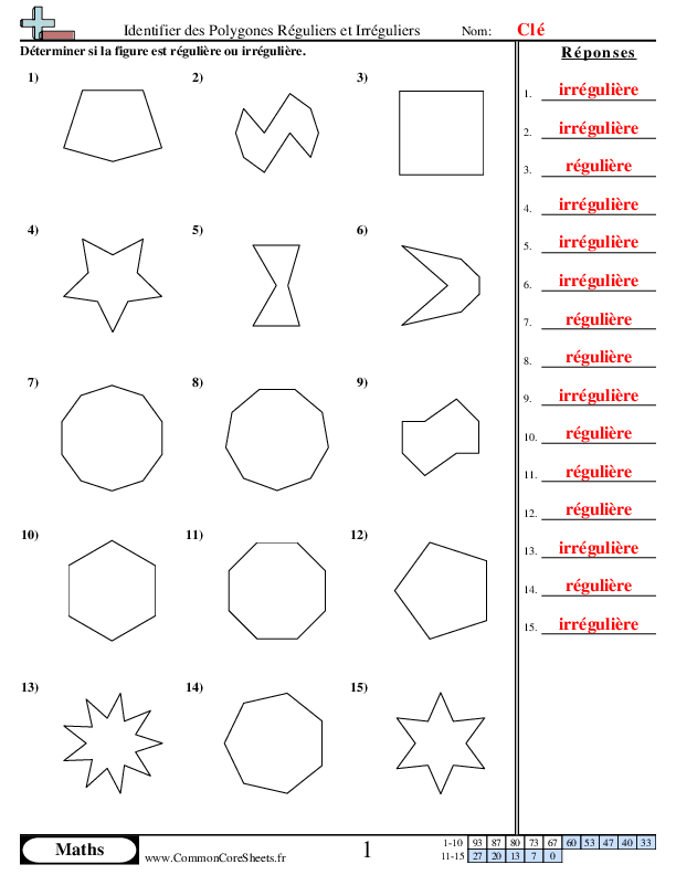  - identifier-des-polygones-reguliers-et-irreguliers worksheet